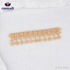 Manasa's CZ White Choker: Handcrafted Indian Jewellery with Pure Gold Plating