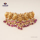Shobhna Kundan Nakshi Red Choker