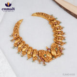 Nayana's Luxurious Kumkum Polish Multi Necklace - Handcrafted Indian Jewellery