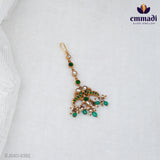 Sunita's Kundan Green Papidi Billa: Exquisite Indian Jewellery