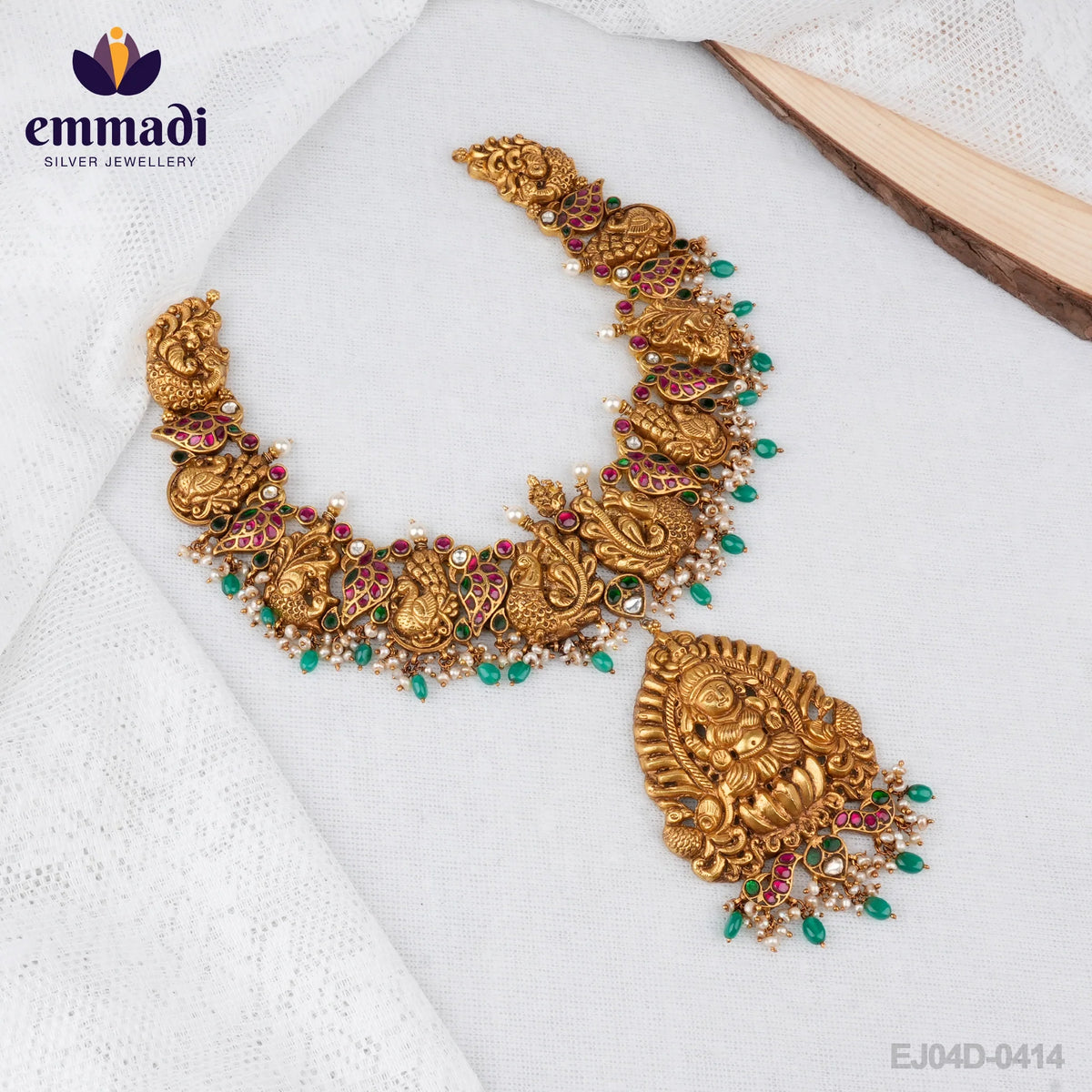 Rani's Jewellery Collection- Kundan Nakshi Multi Long Necklace