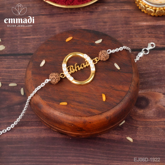 Handcrafted Silver Rakhi for Raksha Bandhan