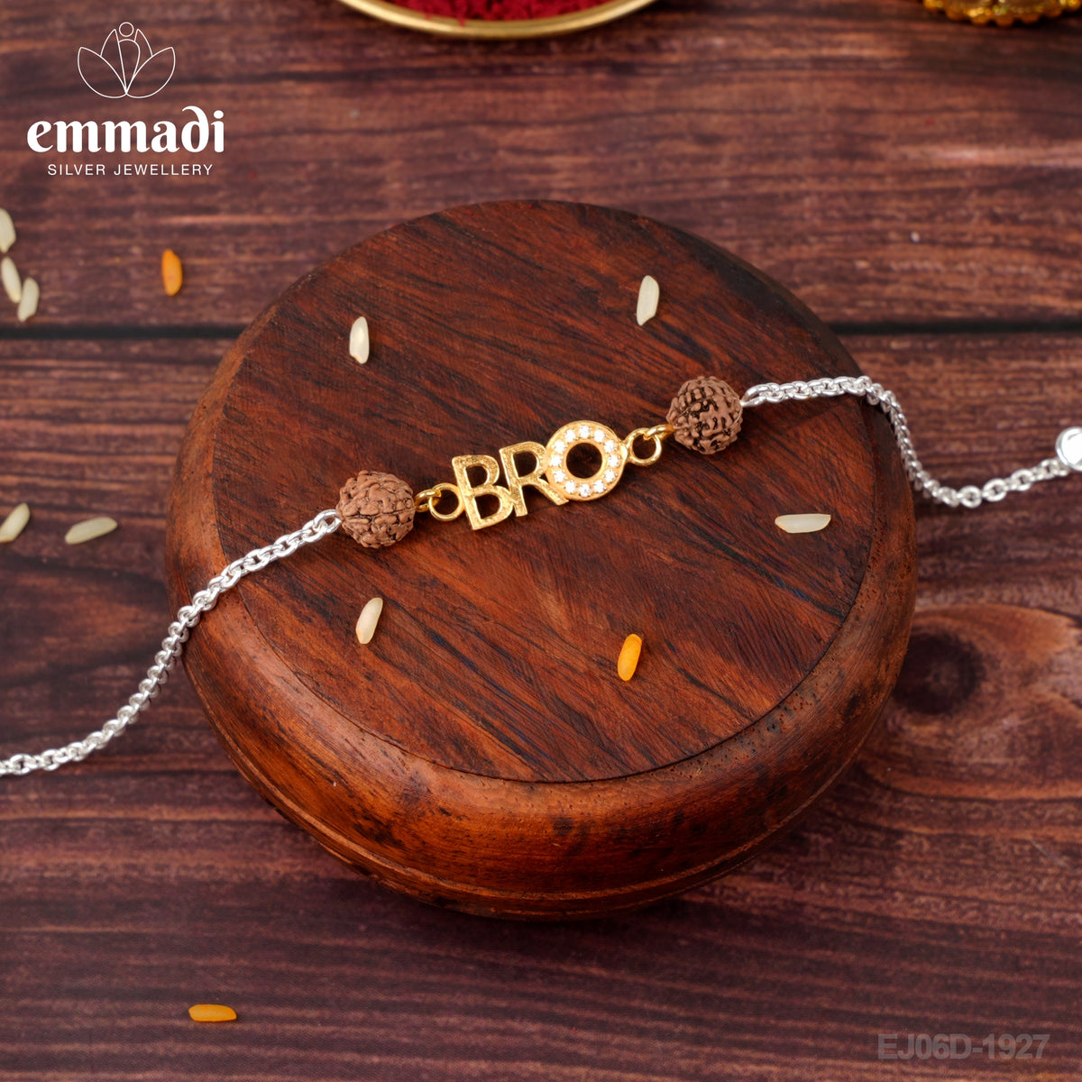 Handcrafted Silver Rakhi for Raksha Bandhan