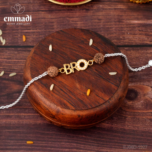 Handcrafted Silver Rakhi for Raksha Bandhan