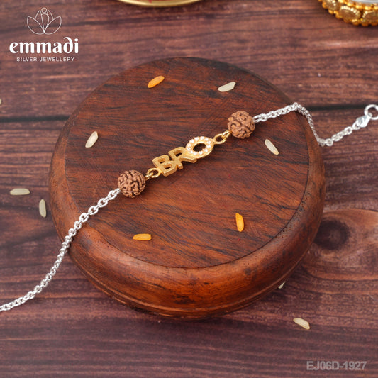 Handcrafted Silver Rakhi for Raksha Bandhan