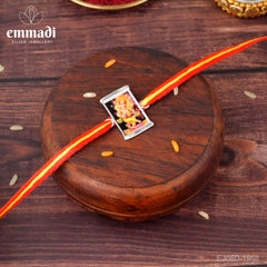 Handcrafted Silver Rakhi for Raksha Bandhan