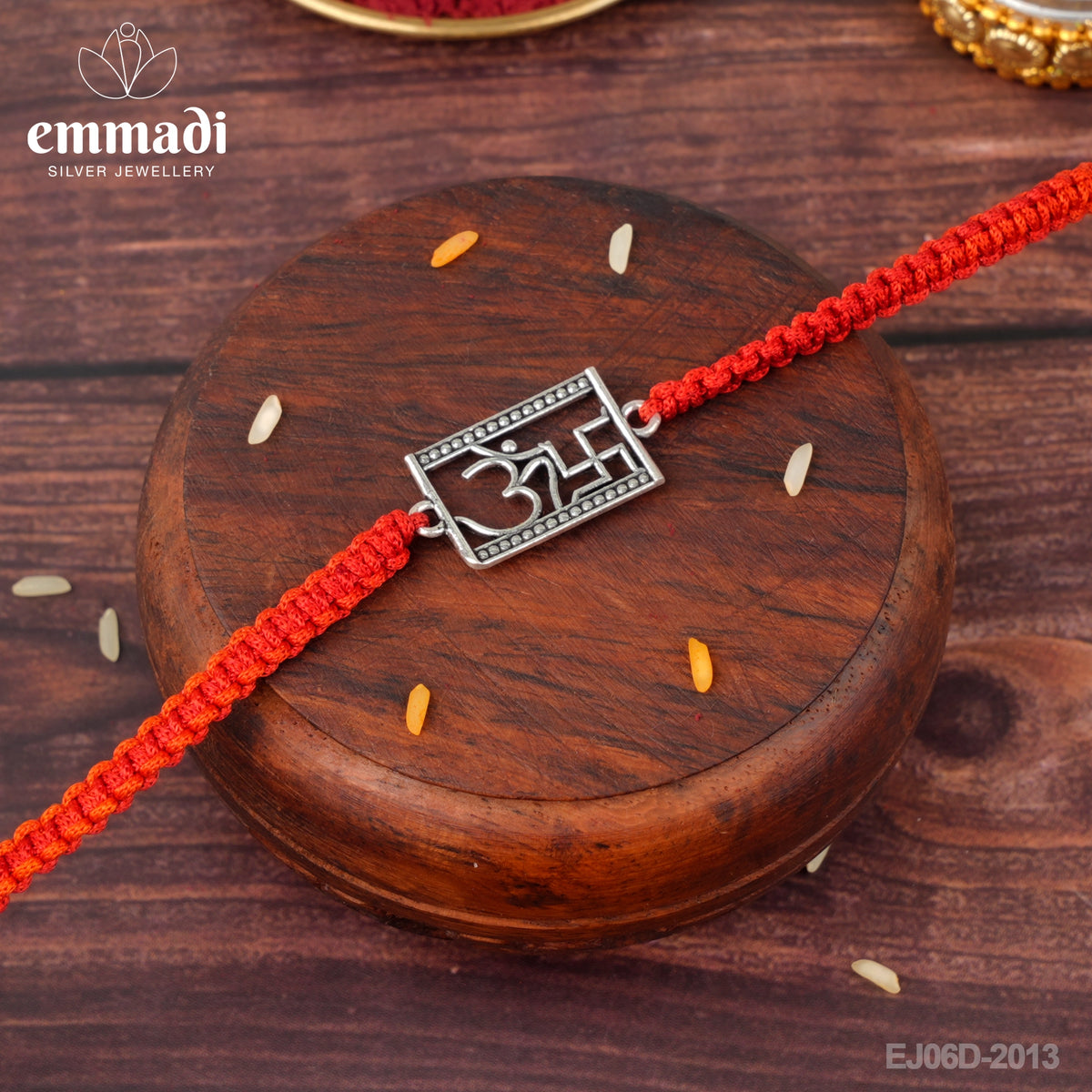 Handcrafted Silver Rakhi for Raksha Bandhan