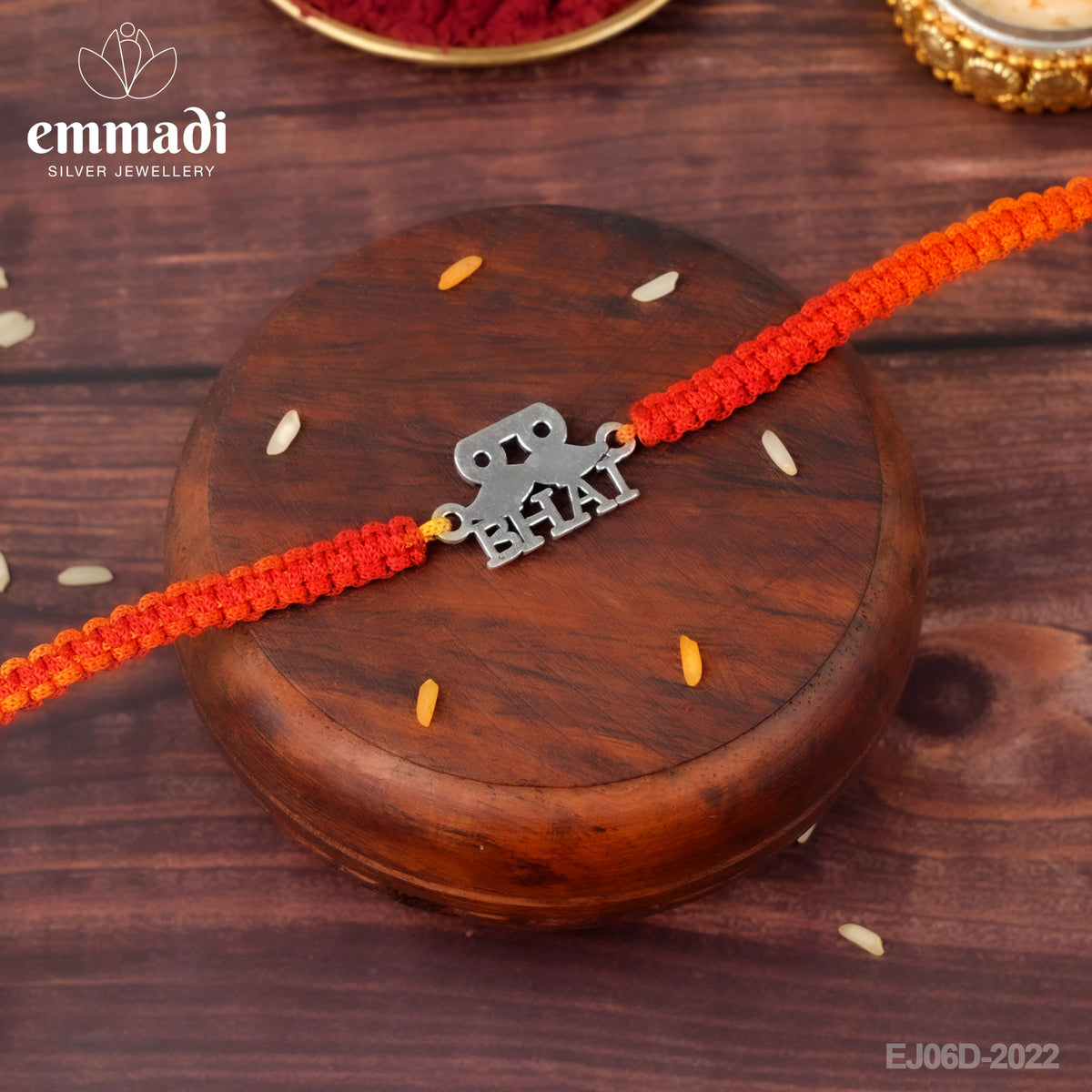 Handcrafted Silver Rakhi for Raksha Bandhan