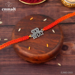 Handcrafted Silver Rakhi for Raksha Bandhan