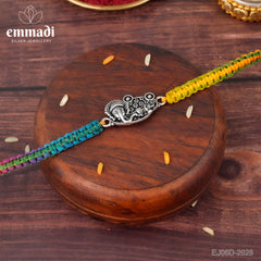 Handcrafted Silver Rakhi for Raksha Bandhan