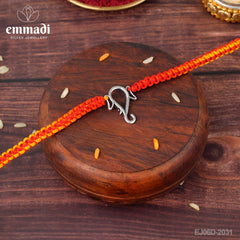 Handcrafted Silver Rakhi for Raksha Bandhan