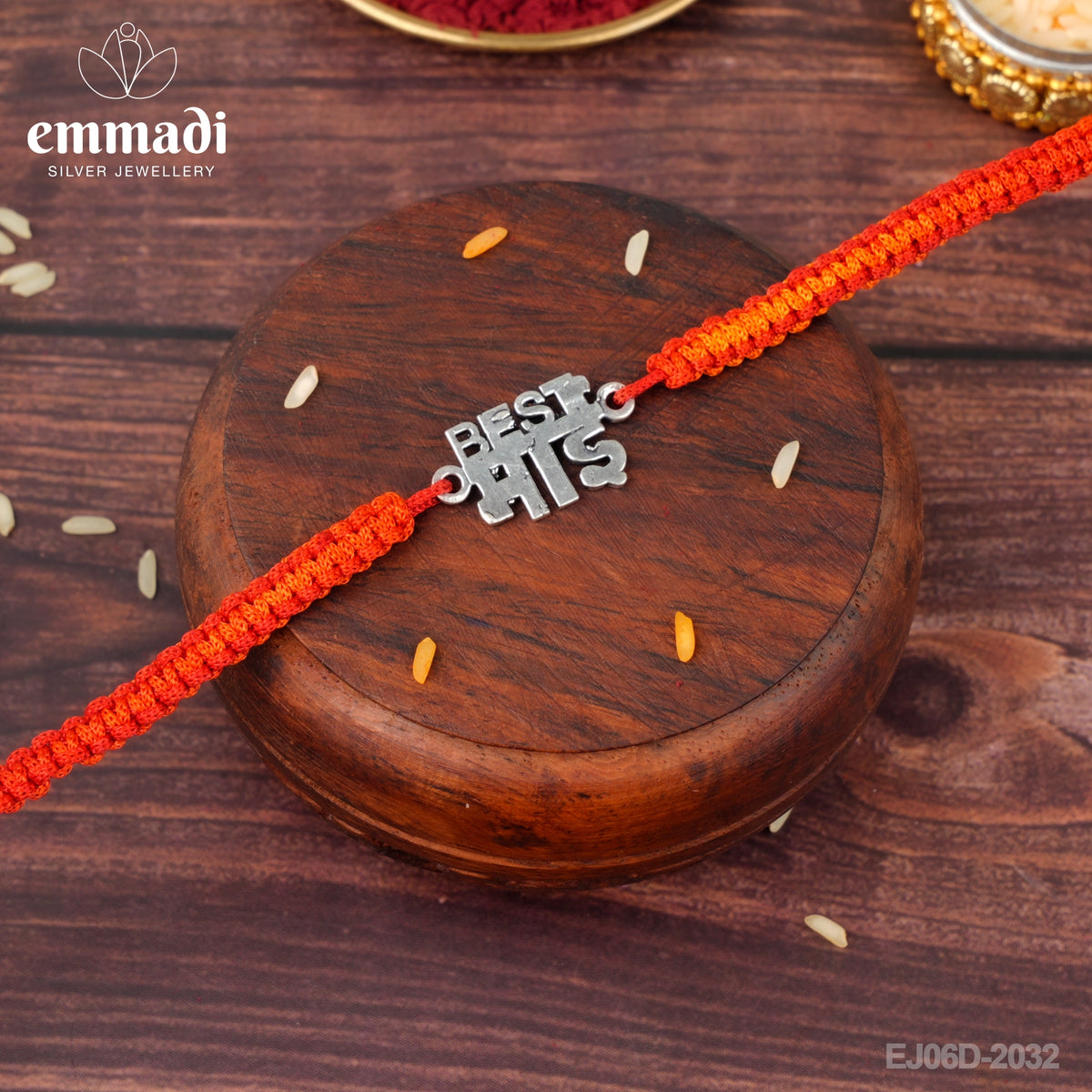 Handcrafted Silver Rakhi for Raksha Bandhan