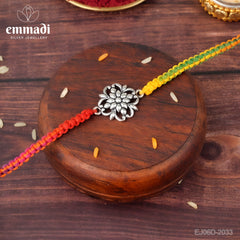Handcrafted Silver Rakhi for Raksha Bandhan