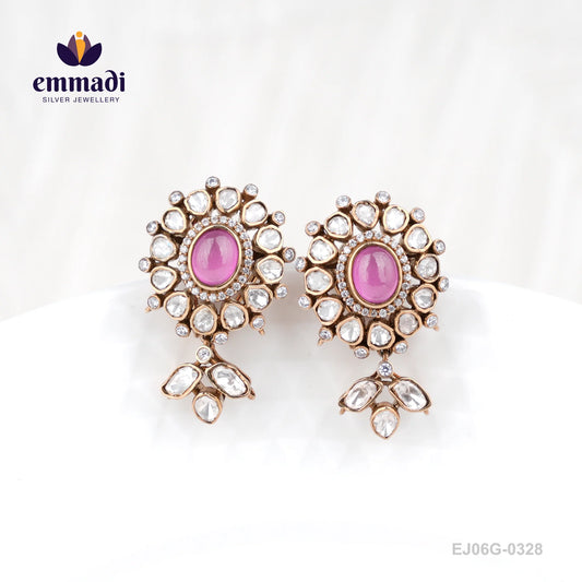 Suparna Victorian Pink Studs