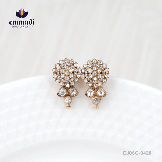 Trishna Victorian White Studs