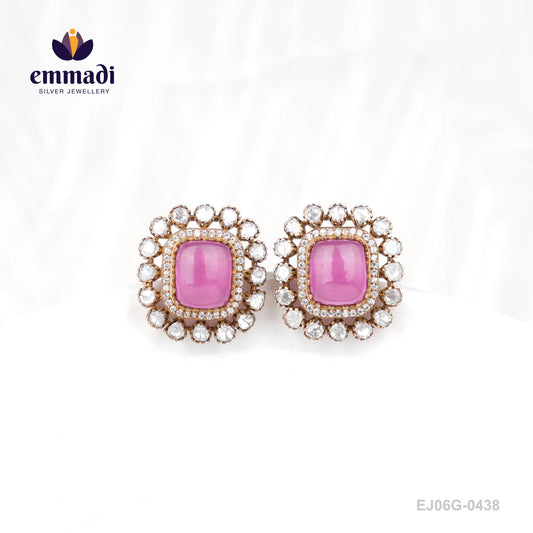Udbhava Victorian Pink Studs