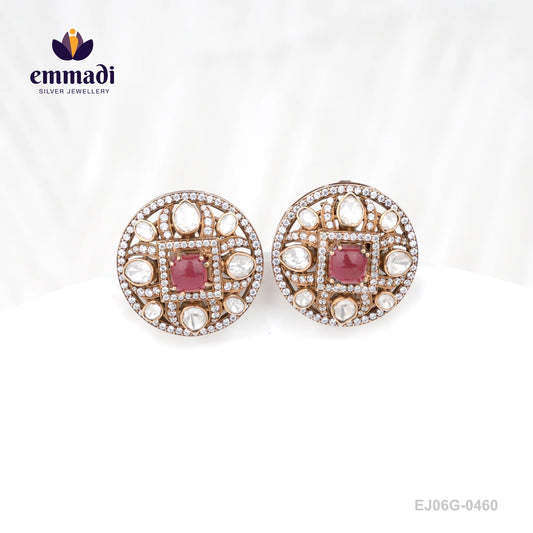 Urmesha Victorian Pink Studs