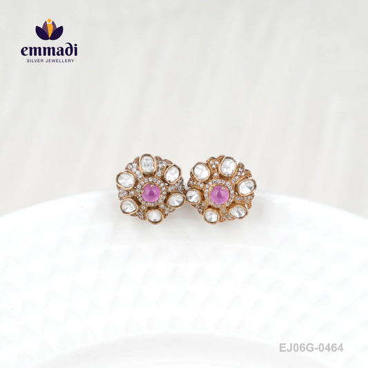 Urshita Victorian Pink Studs