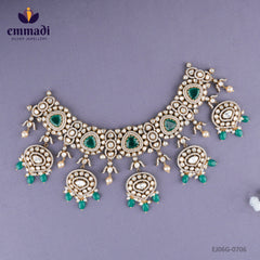 Abhikhya Victorian Green Necklace