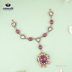 Abhirupa Victorian Pink Necklace