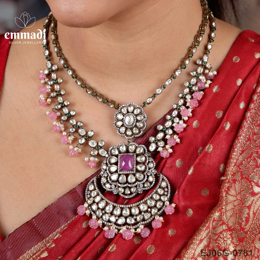 Avyuktha Victorian Multi Long Necklace