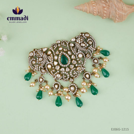 Gajaraja Victorian Green Choker