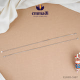 Kaninika Cz White Anklets