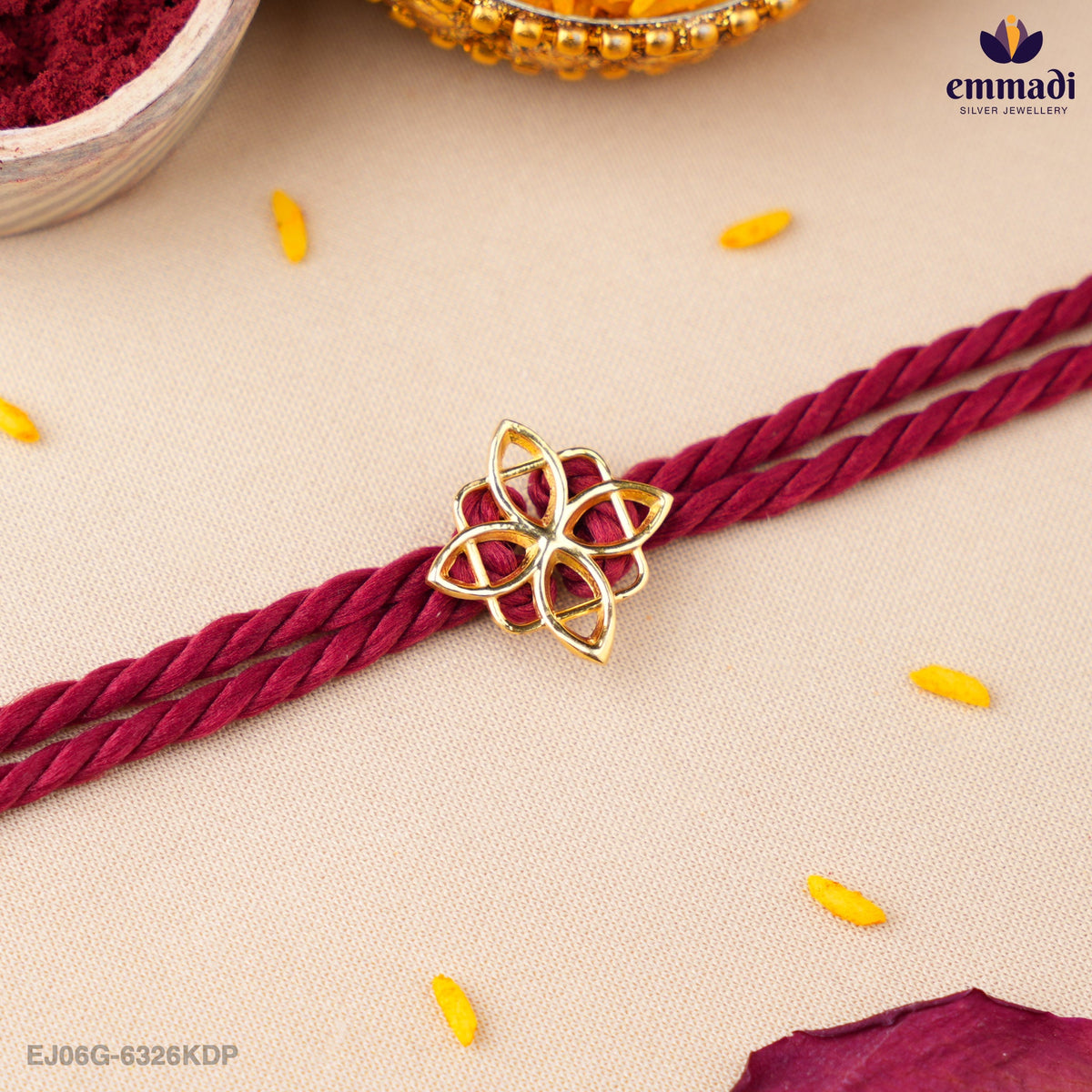 Handcrafted Silver Rakhi for Raksha Bandhan