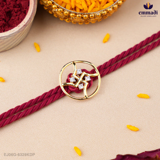 Handcrafted Silver Rakhi for Raksha Bandhan