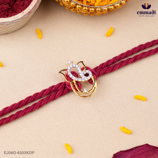 Handcrafted Silver Rakhi for Raksha Bandhan