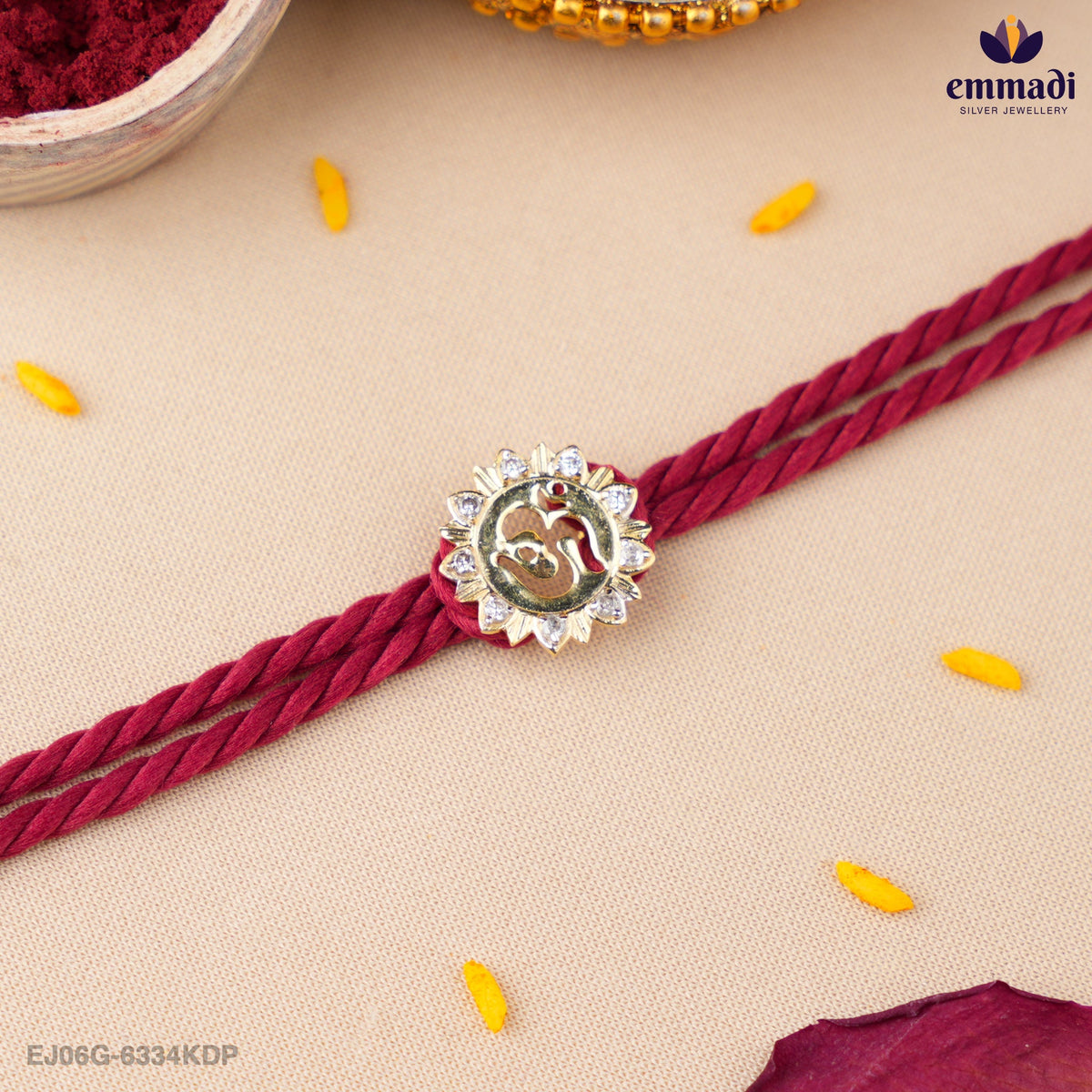 Handcrafted Silver Rakhi for Raksha Bandhan