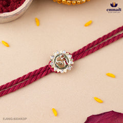 Handcrafted Silver Rakhi for Raksha Bandhan
