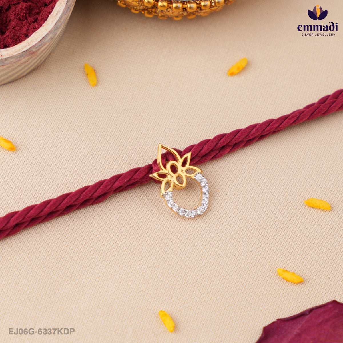 Handcrafted Silver Rakhi for Raksha Bandhan