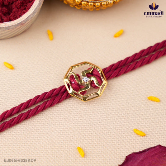 Handcrafted Silver Rakhi for Raksha Bandhan