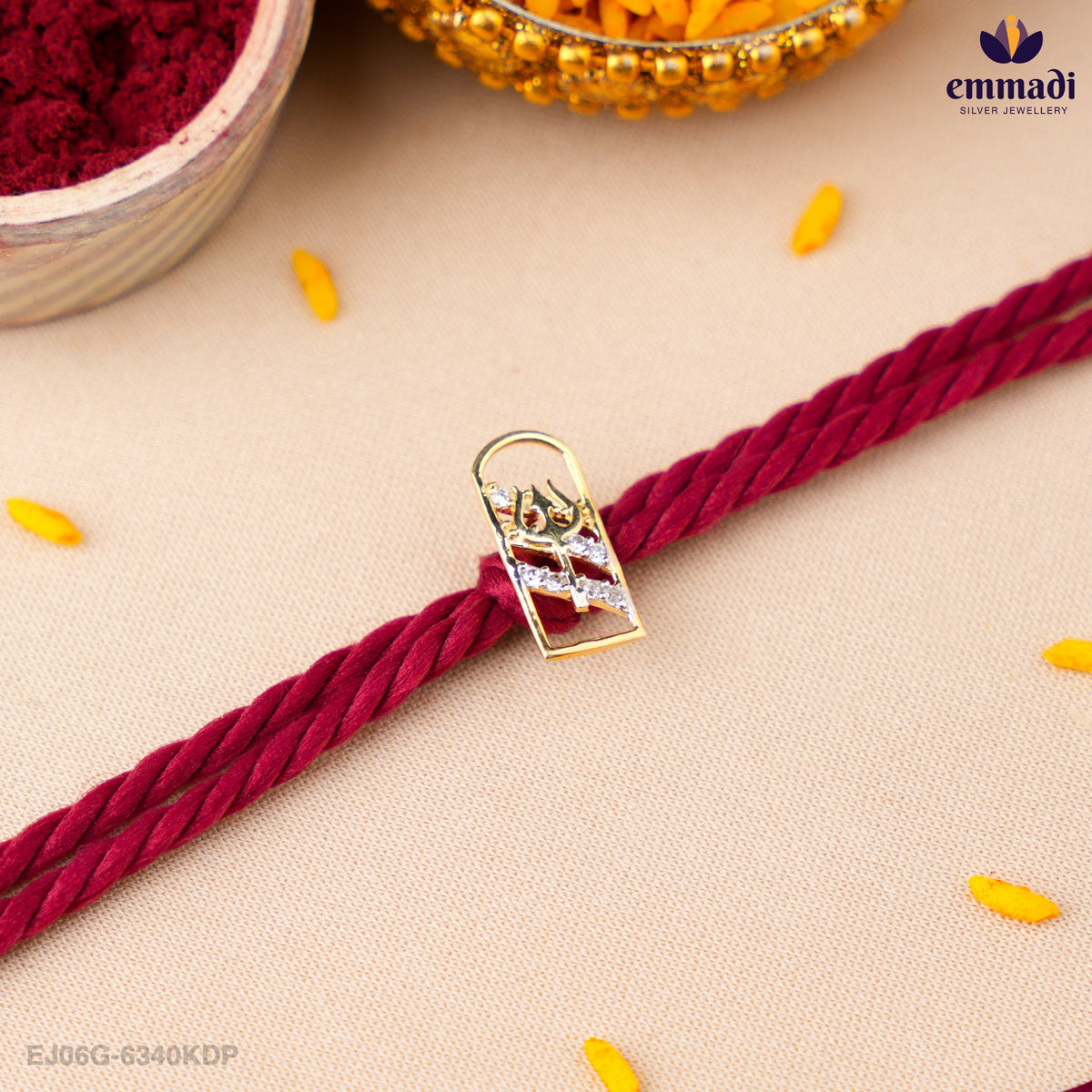 Handcrafted Silver Rakhi for Raksha Bandhan