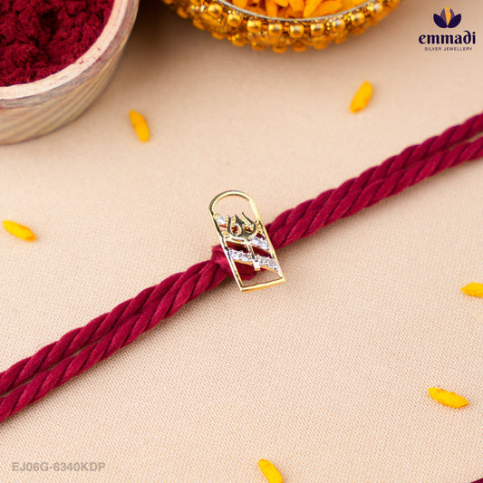 Handcrafted Silver Rakhi for Raksha Bandhan