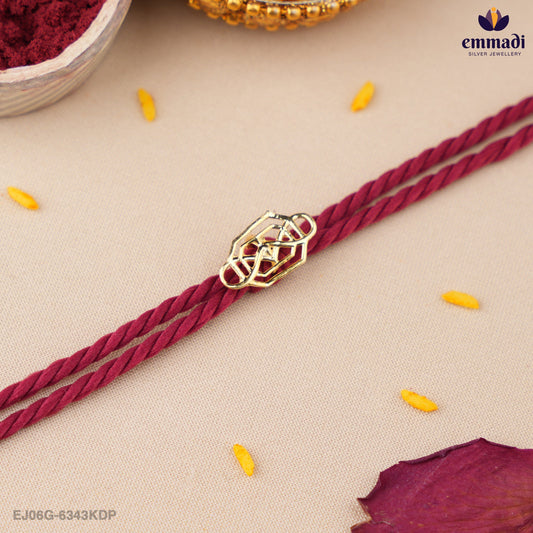 Handcrafted Silver Rakhi for Raksha Bandhan