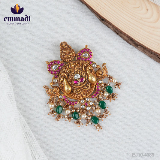 Annanya Niranjana Handcrafted Gold Plated Pendant