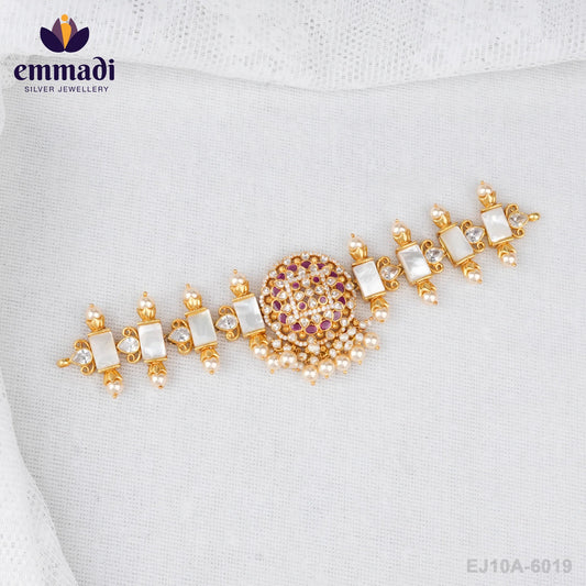 Sneha's CZ Red Choker: Handcrafted Indian Jewellery with Pure Gold Plating