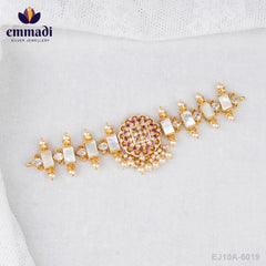 Sneha's CZ Red Choker: Handcrafted Indian Jewellery with Pure Gold Plating