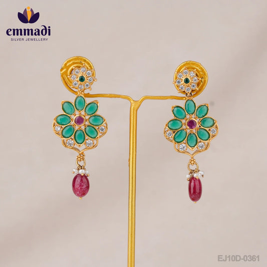 Sakshi Jewels: CZ Multi Hangings - Handcrafted with Pure Gold Plating