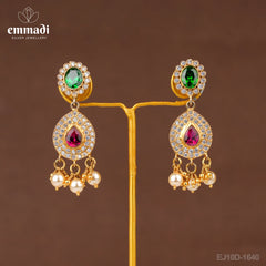Sakshi Jewels: CZ Multi Hangings - Handcrafted with Pure Gold Plating