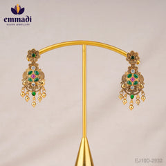 Sakshi Jewels: CZ Multi Hangings - Handcrafted with Pure Gold Plating