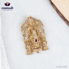 Anshuta Nakshi Red Pendant: Handcrafted Luxury Jewelry