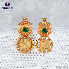 Anuksha Nakshi Green: Handcrafted Gold-Plated Silver