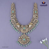 Lakshana Victorian Green Long Necklace