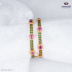 Anshika's Exquisite Multi-Colored Stone Bangles