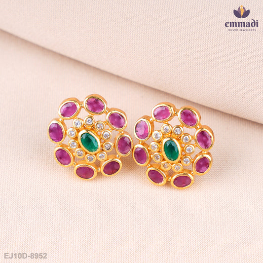 Disha Sparkling Multi-Colored Stone Studs