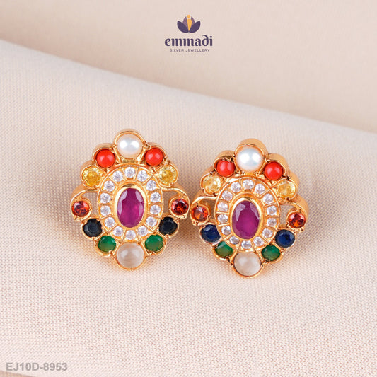 Divija Navrathan Studs Stone Collection