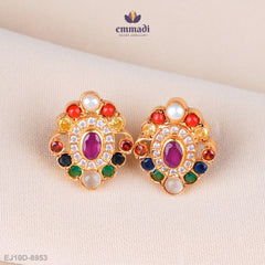 Divija Navrathan Studs Stone Collection